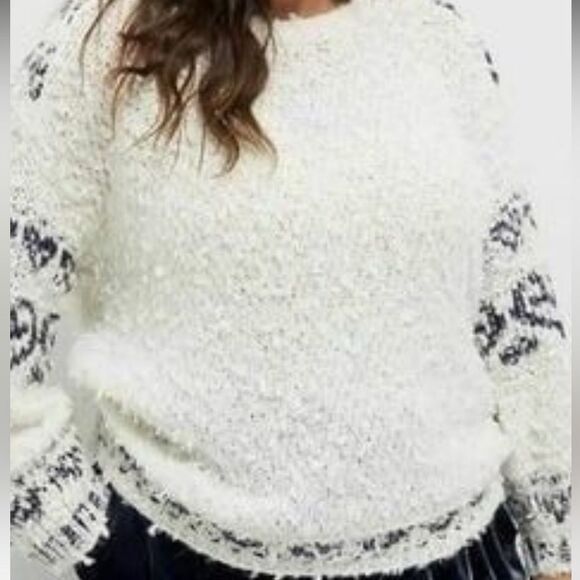 Anthropologie Pilcro Petra Feathered Sweater Size Xl - Picture 1 of 3